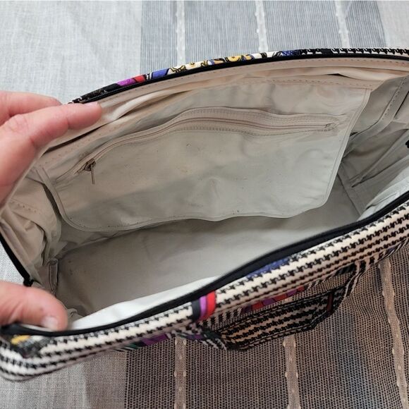 CHRISTIAN DIOR Vintage 90s Houndstooth And Ribbon Print Cosmetic Bags - Picture 10 of 16